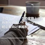 プログラミングの変数とは？わかりやすいイメージで初心者向け単純解説